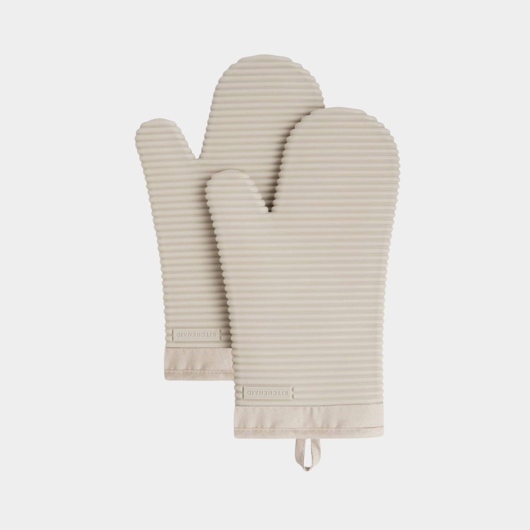 KitchenAid Ribbed Soft Silicone Oven Mitt Set